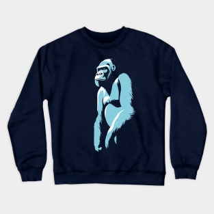 Blue gorrilla Crewneck Sweatshirt